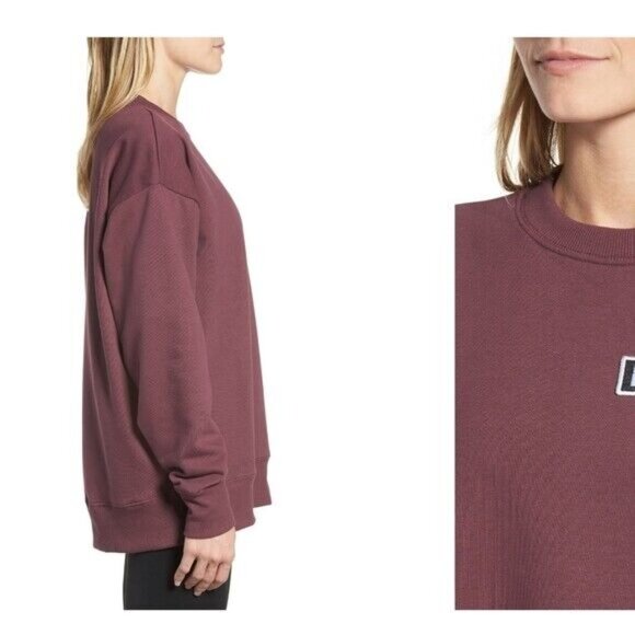 IVY PARK Sweater Women's Extra Small Purple Crew Oversized Sweatshirt Plum New - Picture 5 of 7